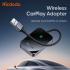 Mcdodo MCA-7210 Wired to Wireless CarPlay Adapter CarPlay Erd/3.0/4.X/5 Including USB-C Adapter for Wireless Auto CarPlay Ai Box - Black
